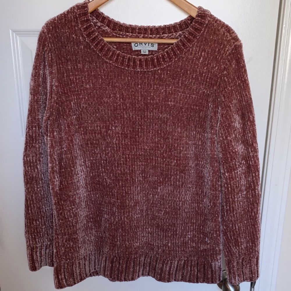 Orvis Women's Chenille Sweater - Warm Brown